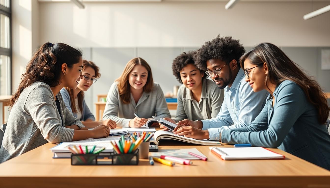 Student preparing for exams with study materials