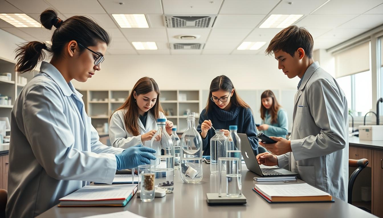 Student developing practical and academic skills